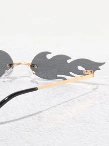 男士火焰设计时尚眼镜街头太阳镜配饰万圣节沙滩配饰眼镜太阳镜