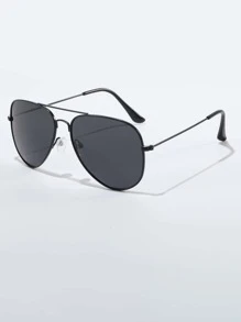 3pcs/Set Men's Fashion Glasses, Classic Aviator Style, Casual Everyday Wear - Grey - View 2