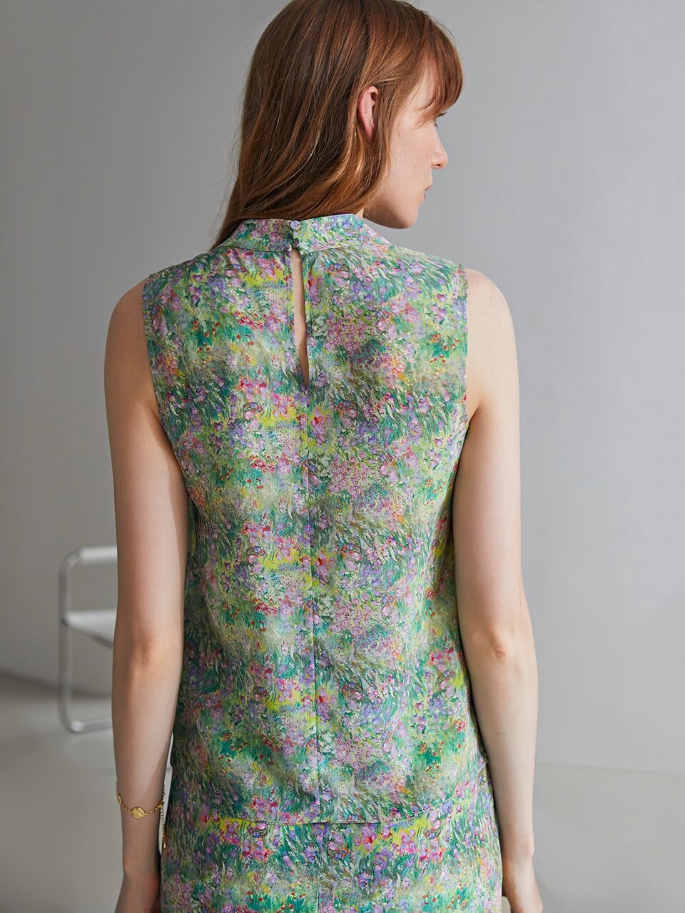 MOTF X MONET INSPIRED 100% SILK DRAPED TOP