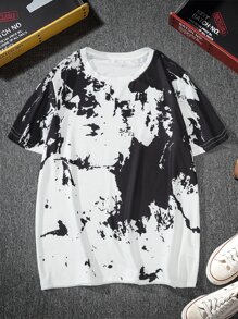 Manfinity Tops Nam Đồ họa Giải trí - Đen và trắng - Xem 1