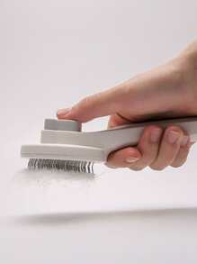 1pc Pet Hair Removal Comb, Cat Hair Cleaner, Teddy Hair Comb, Dog Hair Brush - Multicolor - View 3