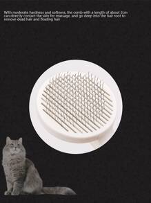 1pc Pet Hair Removal Comb, Cat Hair Cleaner, Teddy Hair Comb, Dog Hair Brush - Multicolor - View 7