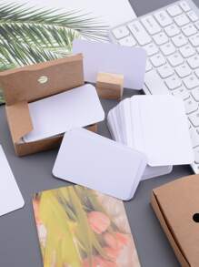 100pcs Plain Memo Card - White - View 6