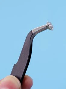 1pc dụng cụ làm móng nhíp khuỷu tay - màu đen - Xem 2