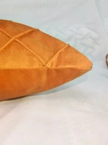 1 Hình Học Họa Tiết Đệm Không Chất Độn, Đơn Giản Màu Trơn Trang Trí Hình Vuông Đệm Cho Giường, Ghế Sofa - trái cam - Xem 4