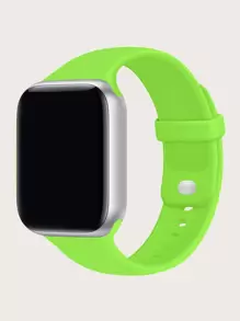 矽膠錶帶適用於Apple Watch - 青檸色 - 查看 1