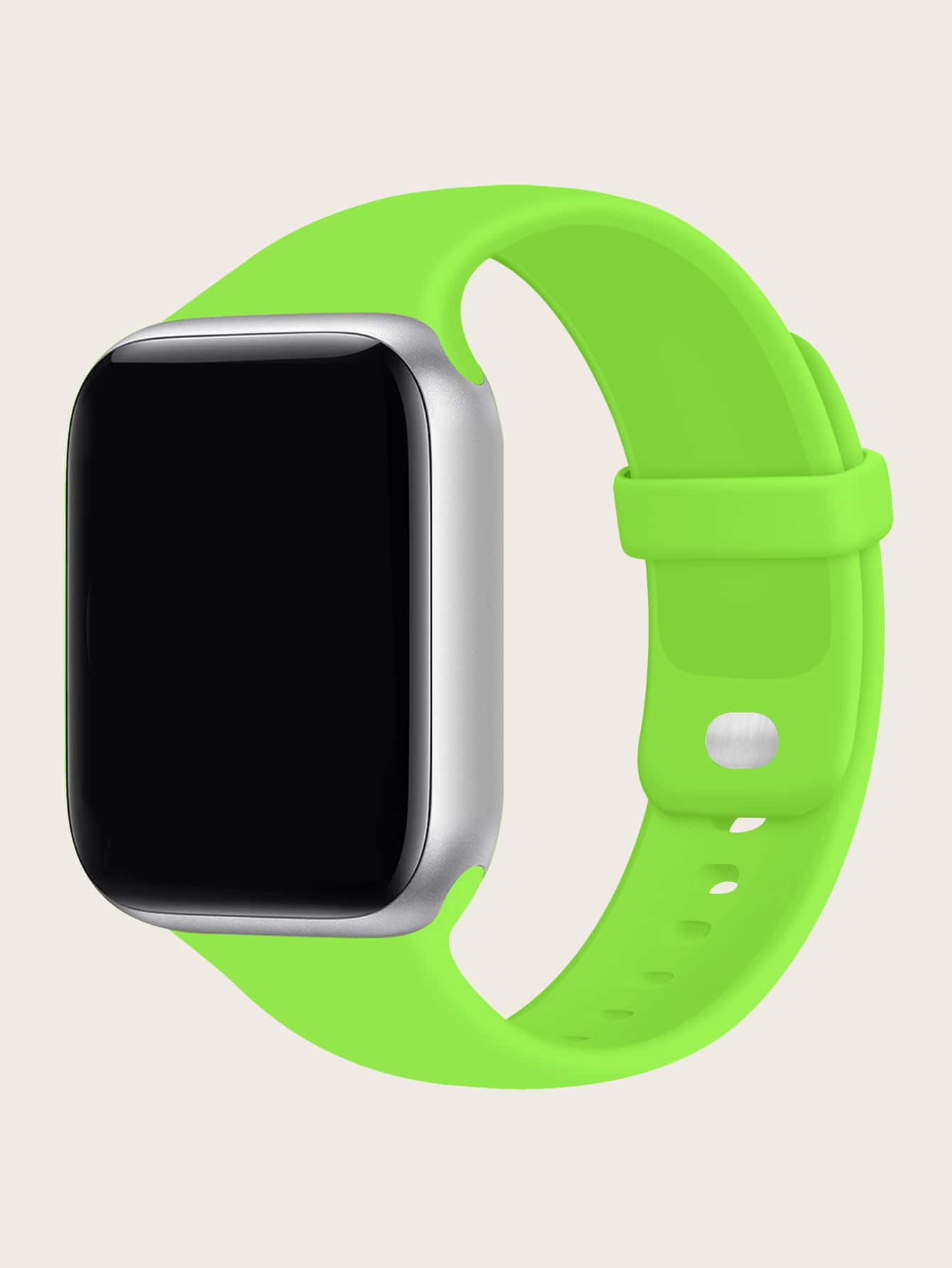 矽膠錶帶適用於Apple Watch - 青檸色 - 查看 1