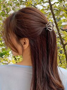 DAZY Crown Design Hair Claw - Silver - View 8