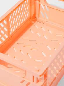 SHEIN Basic living Folding Storage Crate - Pink - View 6