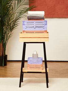 SHEIN Basic living Folding Storage Crate - Pink - View 11