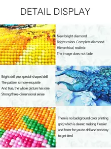 1set PMMA DIY Diamond Painting, Modern Tree Pattern DIY Diamond Unframed Painting For Home