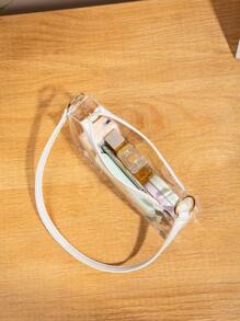 Clear Single Zipper Bag, Stadium Approved 12 X 12 X 6 Clear Transparent Purse Bag For Concerts Sports Events Festivals