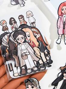 สติ๊กเกอร์ ตัวการ์ตูน สุ่ม 20 ชิ้น - มัลติคัลเลอร์ - ดู 2