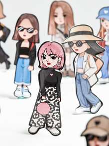 สติ๊กเกอร์ ตัวการ์ตูน สุ่ม 20 ชิ้น - มัลติคัลเลอร์ - ดู 3