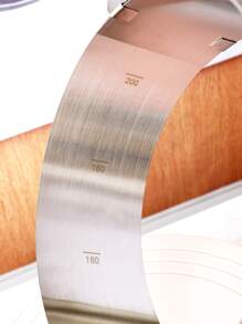 1入組不銹鋼蛋糕粉色的有彈性蛋糕圈適用於廚房烘焙 - 銀色 - 查看 6