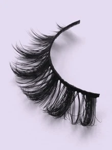 MAANGE 4 Pairs Natural Thick False Eyelashes, Curled And Fluffy, Suitable For Party, Cartoon Makeup Styles, Travel Essential - Black - View 4
