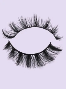 MAANGE 4 Pairs Natural Thick False Eyelashes, Curled And Fluffy, Suitable For Party, Cartoon Makeup Styles, Travel Essential - Black - View 6