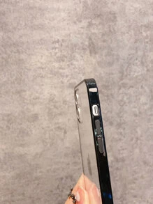 Contrast Frame Clear Phone Case Compatible With IPhone 11,IPhone 13,IPhone 14 Pro Max - Black - View 3