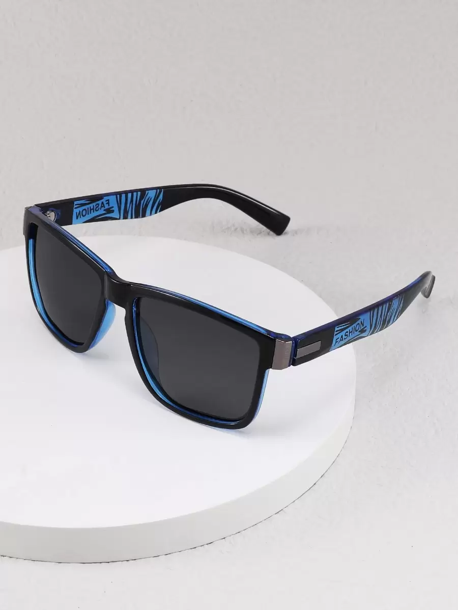 1pc Fashionable Square Frame Outdoor Sun Protection Sunglasses For Children