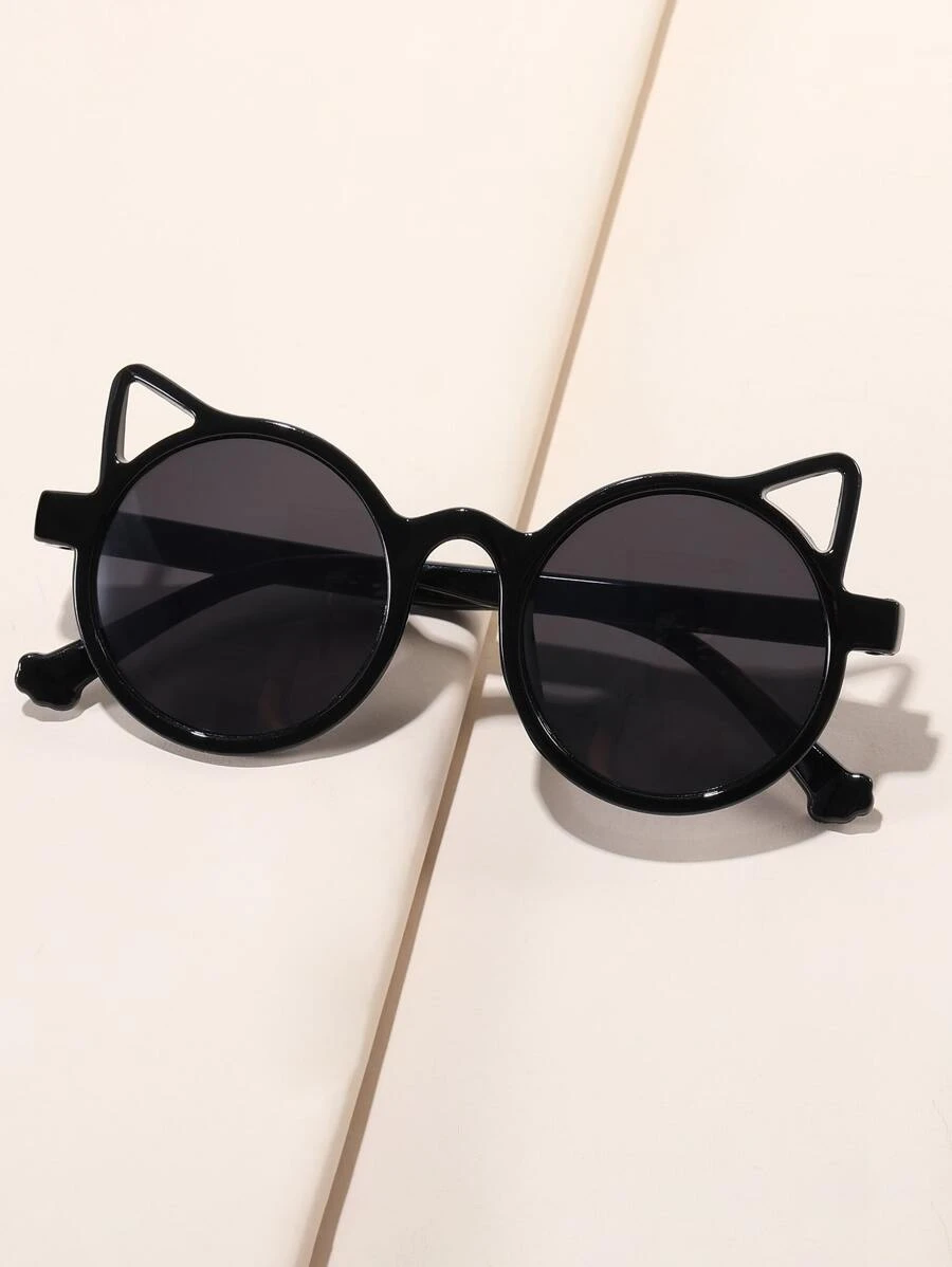 1 Cặp Kính Mắt Mèo Thời Trang Cho Trẻ Em, Kính Thời Trang Đơn Giản Cho Các Bữa Tiệc, Cuộc Sống Hàng Ngày, Du Lịch Ngoài Trời, Thích Hợp Cho Mặc Ngoài Trời Mùa Hè - màu đen - Xem 1