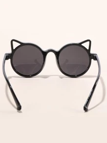 1 Cặp Kính Mắt Mèo Thời Trang Cho Trẻ Em, Kính Thời Trang Đơn Giản Cho Các Bữa Tiệc, Cuộc Sống Hàng Ngày, Du Lịch Ngoài Trời, Thích Hợp Cho Mặc Ngoài Trời Mùa Hè - màu đen - Xem 2