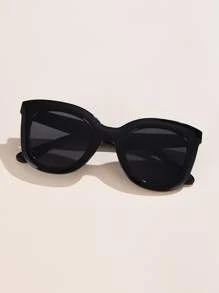 1 件塑料女士圆形猫眼太阳镜，超大镜框 - 复古、休闲、别致，适合旅行海滩配饰女士太阳镜太阳镜色调百搭，适合毛衣牛仔裤运动裤连帽衫夹克连衣裙和长袖衬衫时尚遮阳优雅装扮家庭出游旅行度假夏季海滩度假、户外、旅行