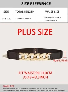 Chi tiết dây chuyền 90cm cộng với dây đai rộng có kích thước - màu đen - Xem 4