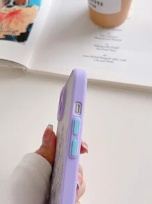 Ốp lưng điện thoại chống sốc thời trang họa tiết hoa màu tím, chất liệu mềm mại, cứng cáp, tương thích với iPhone 17, 16, 15, 14, 13, 12, 11 Pro Max, quà tặng mùa xuân. - Nhiều màu - Xem 3