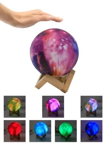 1 pieza Luz de la decoración con diseño de luna - Multicolor - Ver 7