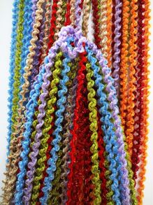 Color Block Spiral Tassel Door Curtain - Multicolor - View 3