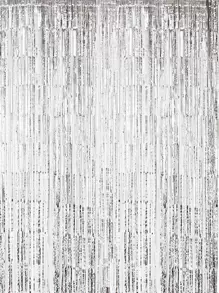 1/2/3 dây bóng bay dài 2m trang trí phông nền - Bạc - Xem 1