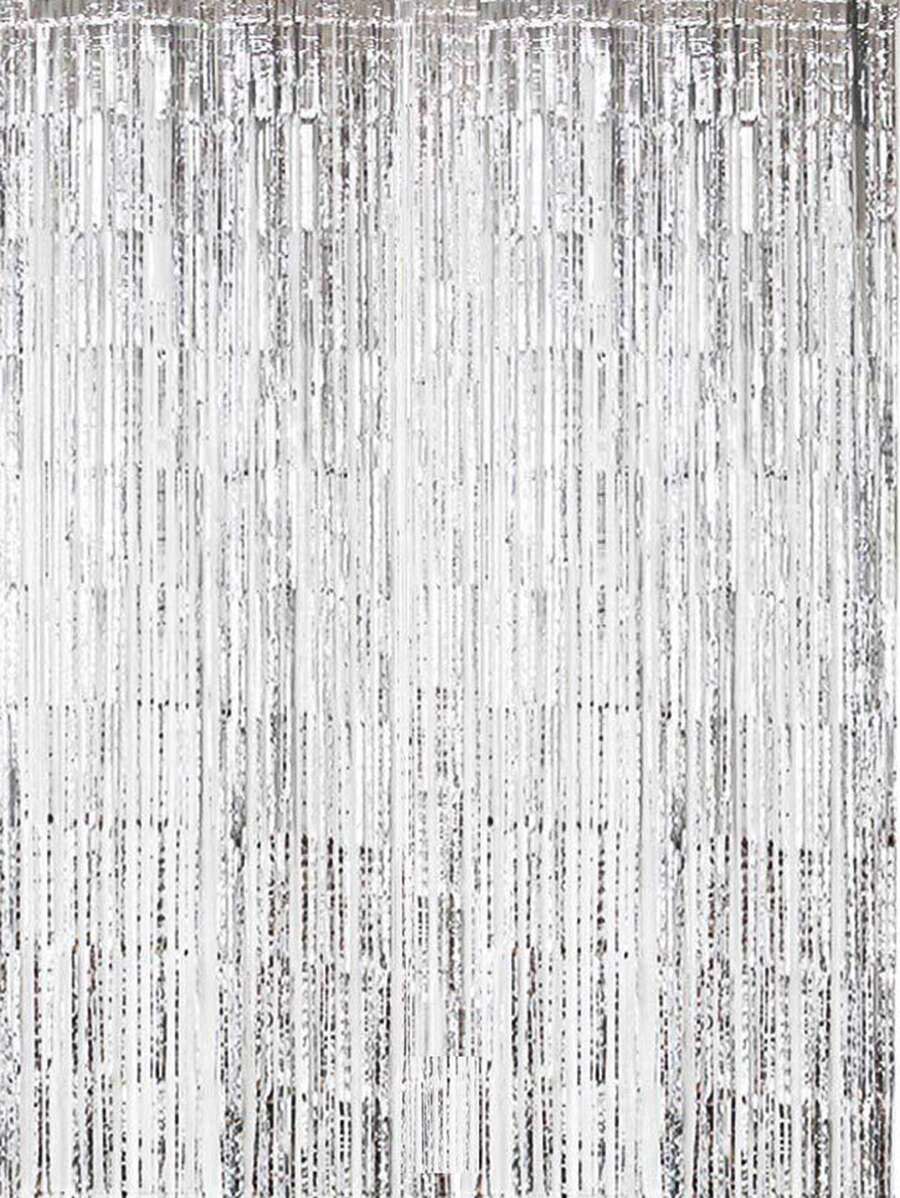 1/2/3 dây bóng bay dài 2m trang trí phông nền - Bạc - Xem 1