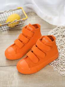 Girls Hook-and-loop Fastener Canvas Sneakers