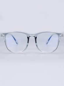 Studded Decor Clear Acrylic Frame Glasses For Summer - Clear - View 3
