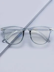 Studded Decor Clear Acrylic Frame Glasses For Summer - Clear - View 4
