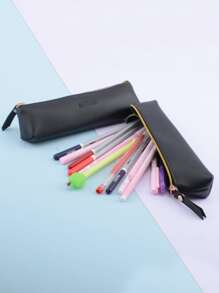 1入組字母設計筆袋 - 黑色 - 查看 5