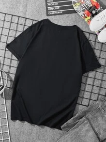 Men Figure Graphic Tee - Black - View 2