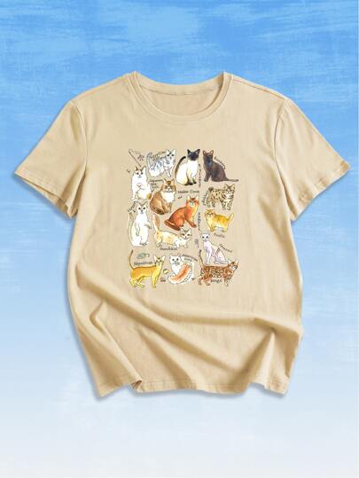 JOLLY by Jiajia Kawaii Letter Cartoon Graphic Tee