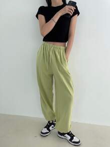 DAZY Enfärgat Runda Hals T-Skjortor - Svart - Visa 8