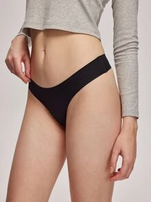 LUVLETTE 4-Pack Low Waist No-Show Thong Women Underwear Panties Set - Multicolor - View 4