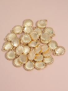 30pcs DIY Shell Design Pendant Holiday - Yellow Gold - View 1