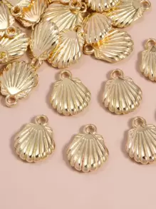 30pcs DIY Shell Design Pendant Holiday - Yellow Gold - View 2