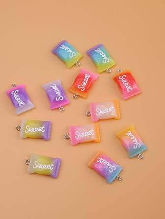 12入組字母細節DIY首飾配件