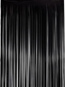 1入組派對背景金屬箔流蘇金屬絲窗簾成人兒童生日派對婚禮裝飾嬰兒淋浴用品