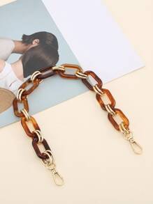 Chain Bag Strap - Brown - View 1