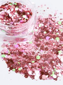 6 盒 Y2K 风格闪光美甲亮片美甲闪光粉配件美甲贴纸 DIY 美甲饰品美甲宝石美甲用品 - 彩色 - 查看 5