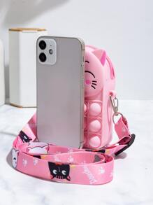 Women's Cat Shaped Unique Crossbody Bag