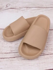 pueenb Women Slides Minimalist Single Band Slides