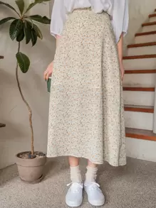 DAZY 碎花印花开衩裙