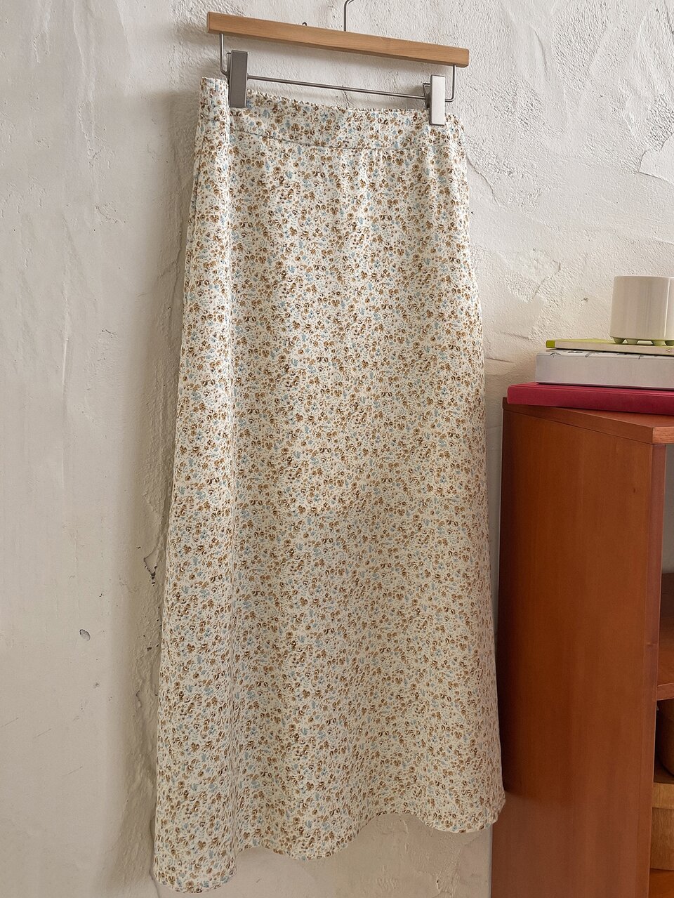 Ditsy Floral Print Split Hem Skirt Vacation Outfits Women Boho